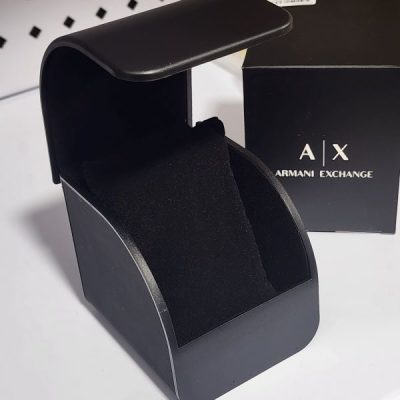 جعبه ساعت آرمانی اکسچنج اصل armani exchange box باز