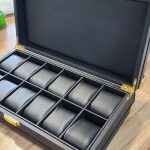 کیف نگهداری ساعت 12 خونه چرمی شکل شش