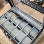 باکس ساعت چرمی 12 خانه مشکی
