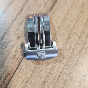 قفل بند ساعت تگ هویر مدل Deployant Clasp | قفل پروانه‌ای استیل TAG Heuer آرم